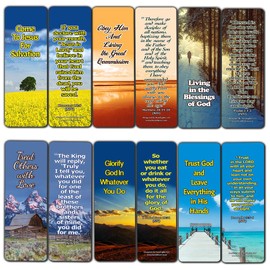 Top Bible Verses on God’s Will Bookmarks (30-Pack) - Great Bible Text Compilation That is Handy and Easy to Bring Along with