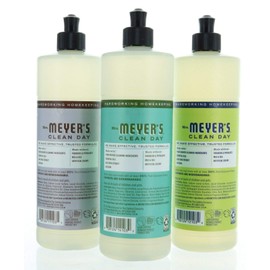 A Mrs Meyer's Liquid Dish Soap Variety 3 Pack 16 oz Each Lemon, Lavender, Basil