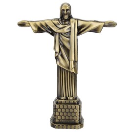Lsaardth Brazil Christ Statue Model, Brazil Christ Statues Model Tourism Souvenir World Famous Landmarks Desktop Decor for Home