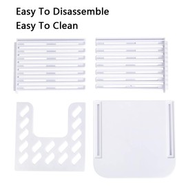 Foldable and Adjustable Bread Slicer, Cutting Guide for Homemade or Store Bought Cakes, Thicknesses Kitchen Utensils Baking Toast Mold with Crumb Catcher Tray