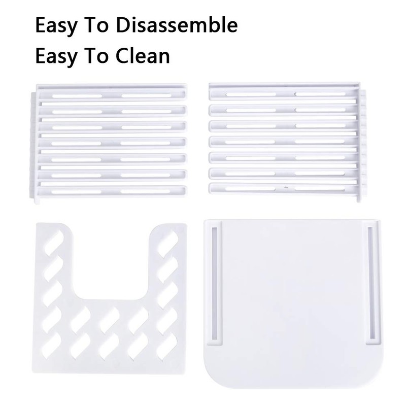 Foldable and Adjustable Bread Slicer, Cutting Guide for Homemade or