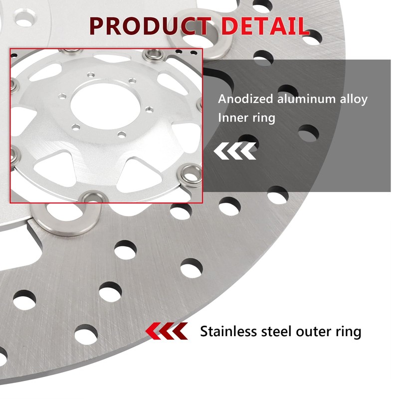 CHIFUN 1 Pair Front Brake Rotor Compatible with Honda Goldwing