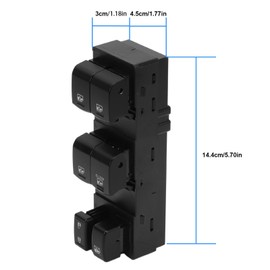 Power Window Switch Fits for 2014 2015 2016 Subaru Forester Front Left Master Window Switch Replaces 83071-SG040