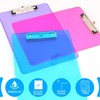 Clipboards, HERKKA 15 Pack Plastic Clipboards Low Profile Clip Standard