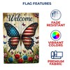 America Forever Patriotic Butterfly House Flag, 28 x 40 inch