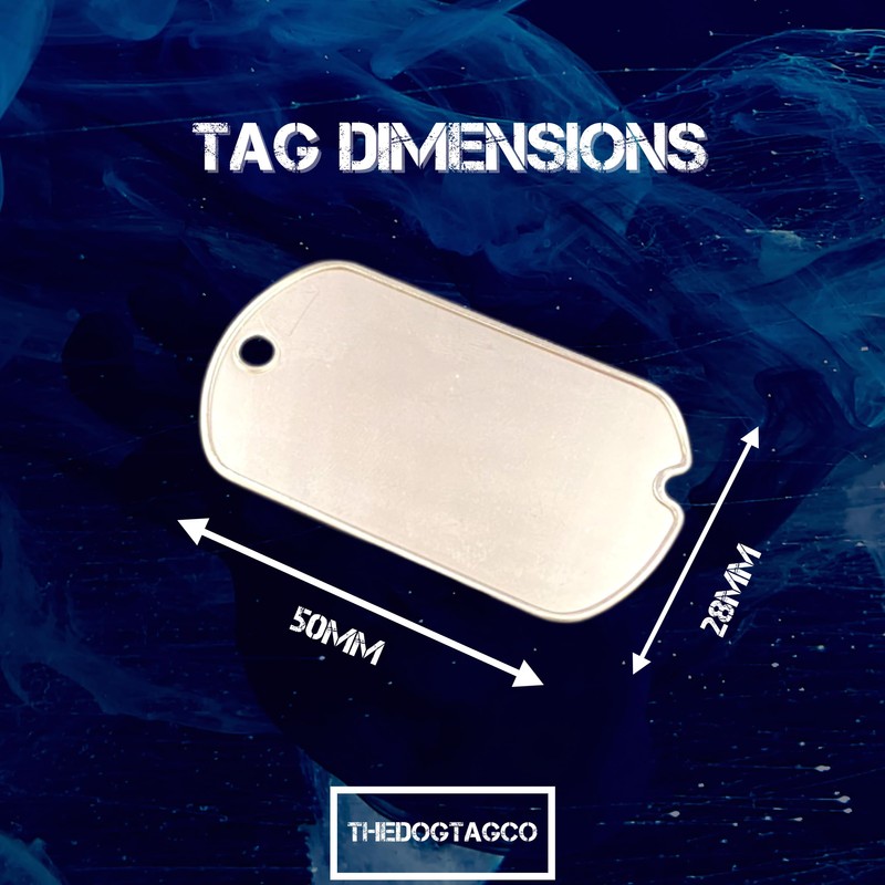 WW2 Dog Tags Blanks - pre 1965 Exact Replica -