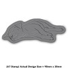 'Sleepy Labrador' Rubber Stamp - Unmounted Design for Crafting &
