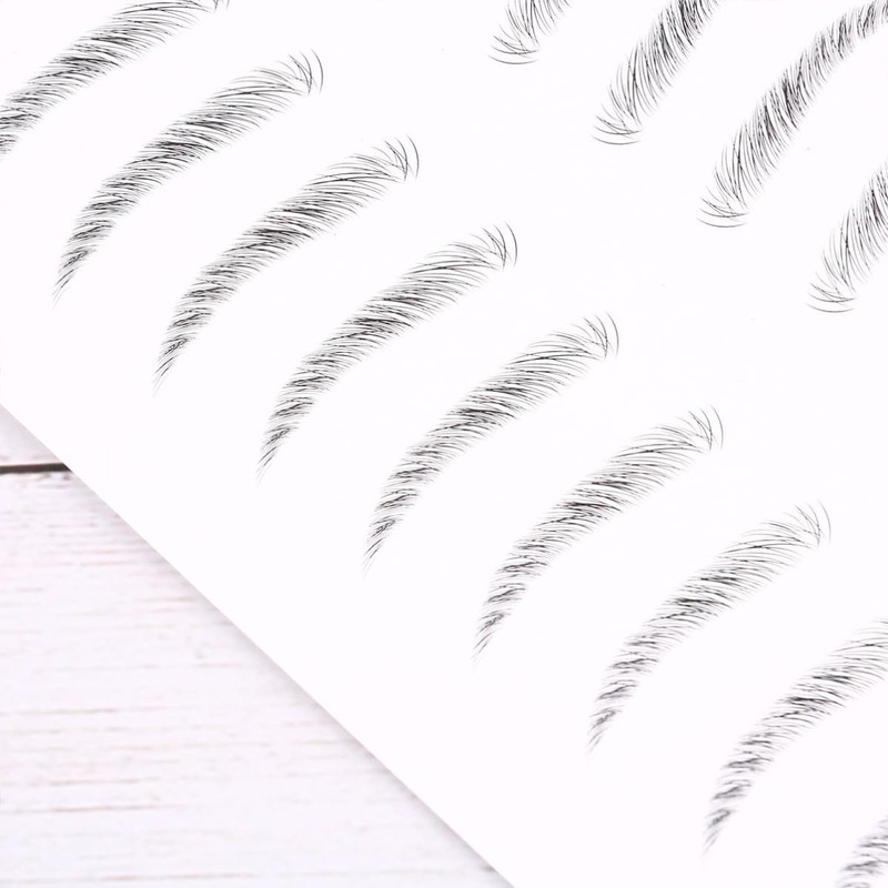 STOBAZA Pegatina para Cejas 6d de Simulación, Negra, para Mujer