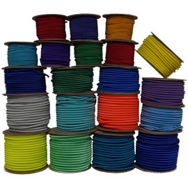 Acid Purple 3/16" Shock Cord 100 Foot Spool - Elastic Bungee Cord for Crafts 3/16 inch