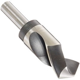Michigan Drill 306 Series High-Speed Steel Reduced Shank Drill Bit, Round Shank, Spiral Flute, 118 Degrees Conventional Point, 1-5/16" Size (Pack of 1)