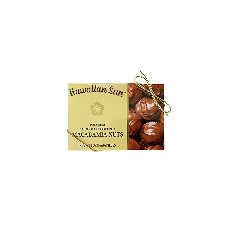 Hawaiian Sun Premium Chocolate Covered Macadamia Nuts