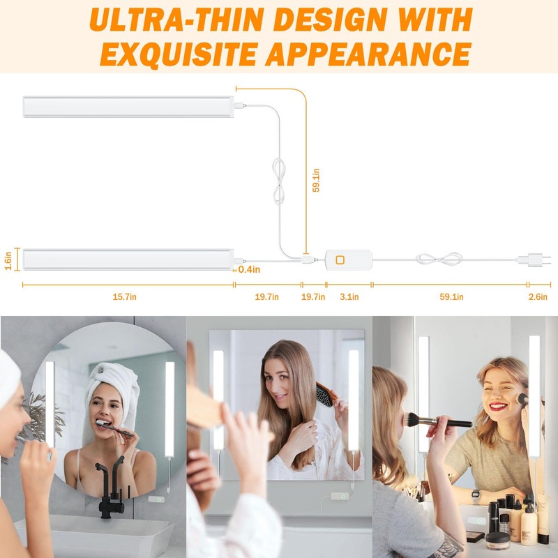 MY BEAUTY LIGHT LED Vanity Lights for Mirror, Bright Dimmable