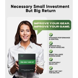 Jiskan Pro Golf Care Kit System Includes Golf Grip Cleaner Club Cleaner Club Polish Club Brush Golf Towel, Essentials Golf Accessories for Men Cool Golf Gifts for Men