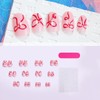 24Pcs Pink Press on Nails Short Oval Fake Nails Pink