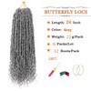 Aipin Butterfly Locs Crochet Hair Goddess Locs Curly Ends 24