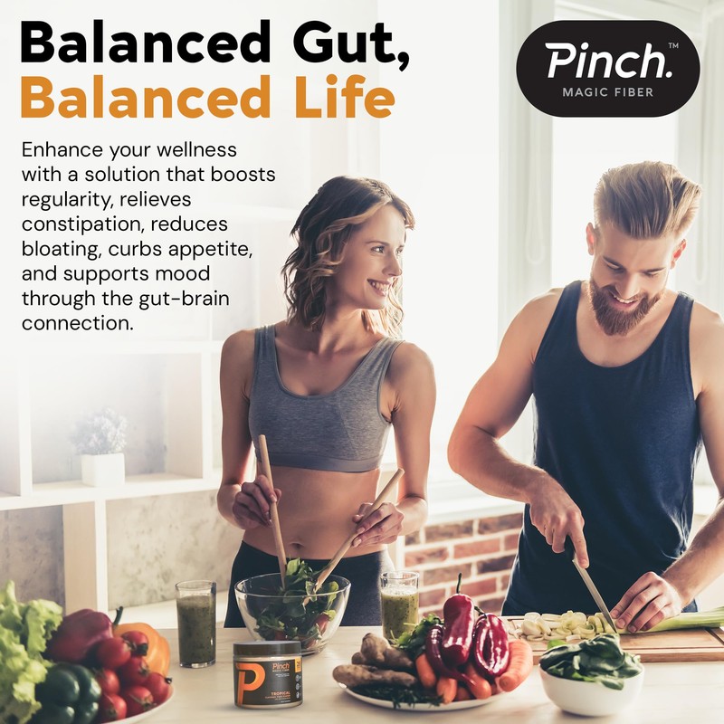 Pinch Magic Fiber Supplement Powder | Tropical Flavored Psyllium Husk