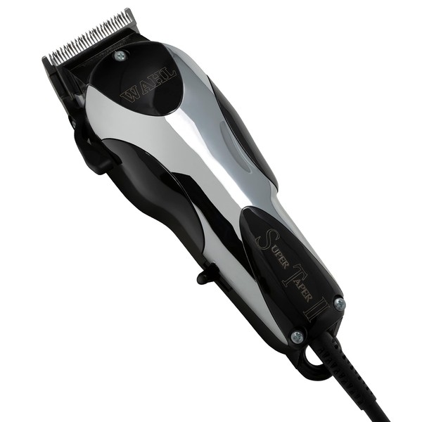 Wahl Professional - Super Taper II Hair Clipper #8470-500 - Ultra-Powerful Full Size Clipper - V5000 Electromagnetic Motor - Includes 8 Attachment Combs