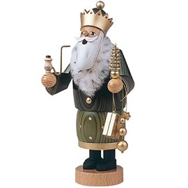 KWO "Holy King Balthasar Smoking Men Incense Holder, Multi-Colour, 22 cm