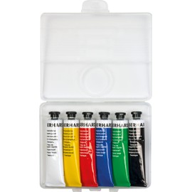 Eberhard Faber EFA Colour 575505 Tempera Paint Tube 6 Tubes School Paints 18 ml Each Can be Diluted and Mixed