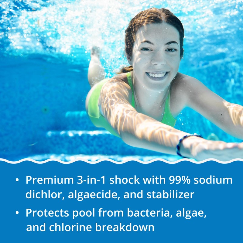 In The Swim Premium 3-in-1 Pool Shock - Di-Zap Contains