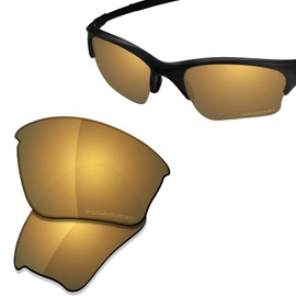 Saucer Premium Replacement Lenses & Rubber Kits for Oakley Half Jacket XLJ Sunglasses High Defense - Bronze Gold Polarized