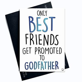 Godfather Card Proposal Cards Best Friends Promoted to Godfather Godparent Card Will You Be My Godfather Best Friend Christening Cards PC462