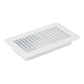 PATIKIL 8 x 4 Inch Floor Register, 1pcs Heavy Duty Air Vent Cover Steel Adjustable Decor Vents Easy Adjust Floor Grates for Sidewall Home Office, White
