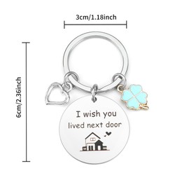QONCV Gifts for Friends, Best Friend Keyring, Friendship Gifts for Women, Special Friend Gifts for Girls, Christmas Presents for Best Friends, Best Friend Birthday Gifts for Besties Long Distance