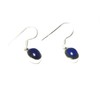 Art Gecko Blue Oval LAPIS LAZULI Sterling Silver Gemstone Earrings