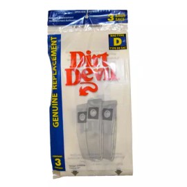 Dirt Devil 3-670147-001 Dirt Devil Vacuum Bag, Type D, 3-Pack Genuine Origina...