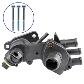 ZNB W702527-S437 Thermostat Housing Engine Bolts Kit for Ford Explorer 1997-2010 for Mustang 2005-2010 for Ranger 2001-2011 3Pcs Silver