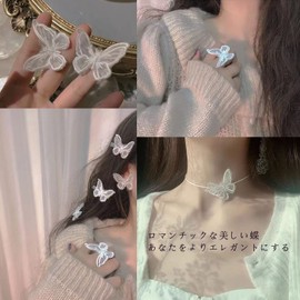 Doyeemei Butterfly Hair Clips, Hair Clips, Hair Accessories, Cute, Flashing, Hair Ornament, For Parties, Children, Birthdays, Weddings, Women's, Color