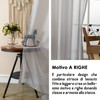 GIRASOLE HOME® Pair of Vertical Stripe Filter Curtains for Windows