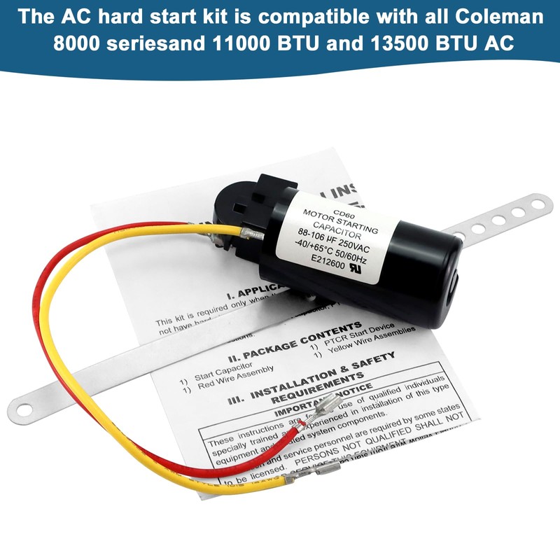 8333A9021 Air Conditioner Hard Start Kit by AMI PARTS,Fits for