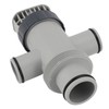 Dual Split Hose Plunger Valve for Intex 11872 Plastic Pool