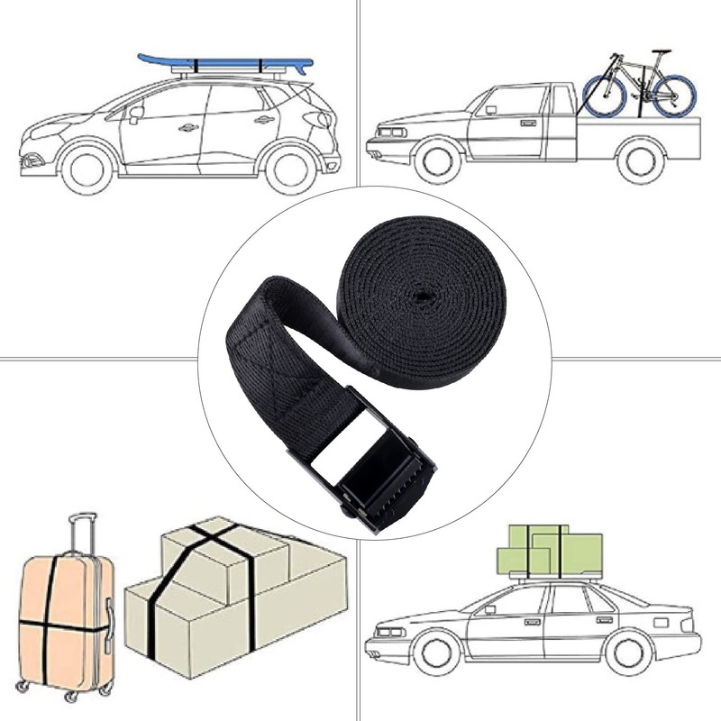 YAPJEB Cargo Tightening Belt, Luggage Belt, Lashing Belt, Tie-Down Belt,