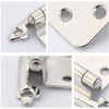 50 Pack Cabinet Door Hinges, 1/2 Inch Self Closing Overlay