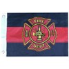 Fire Department Thin Red Line Black Maltese Cross Premium Quality