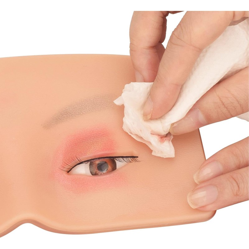 Práctica de Maquillaje Cara Ojos de Silicona para Práctica de