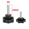 Star Knob Grips M4x12mm Female Thread Clamping Knobs Handle Tightening