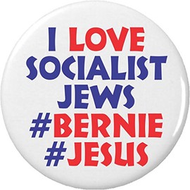 I Love Socialist Jews #Bernie #Jesus 2.25" Keychain Bernie Sanders Jesus Pres