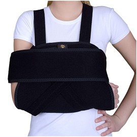 Armor Adult Shoulder Immobilizer Sling with Adjustable Rotator Cuff Brace, Provides Support While Recovering from Broken Bones, Dislocation, and Other Injuries to the Shoulder, Elbow, or Upper Arm, For Men and Women, Left or Right Arm