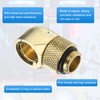 sourcing map 2pcs 90 Degree Elbow Water Cooling Adapter G1/4"