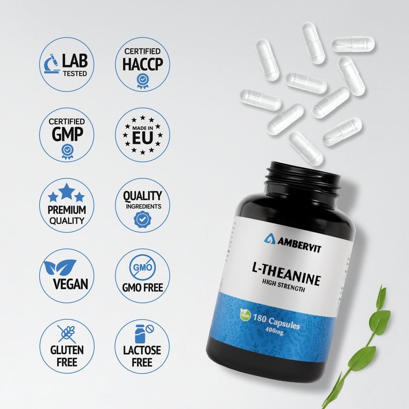 L Theanine High Dose – 400 mg per Capsule –
