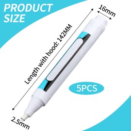 VEHYEGOI 5 Extra Thick Markers, White Tire Paint Pens, Permanent Markers, White Art Pens, Tire Marking Paint Pens