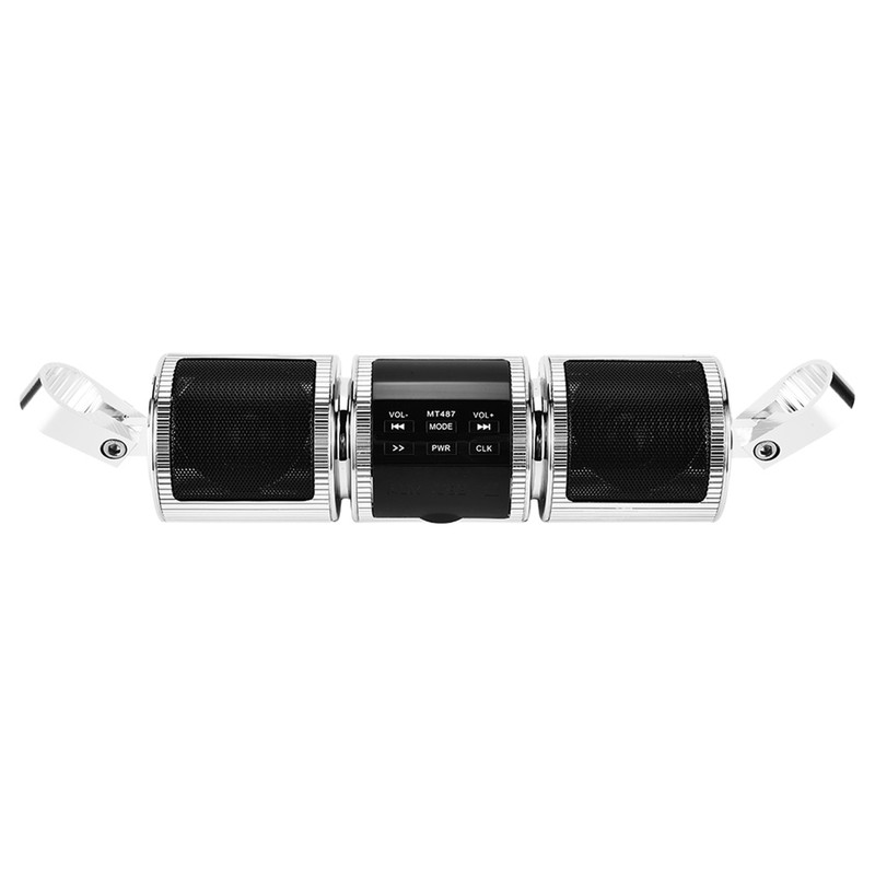 Motorcycle MP3 Music Player BT Audio Stereo Speaker FM Transmitter