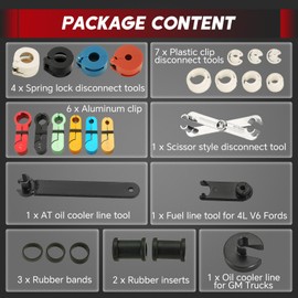 weyleity 22PCS Master Quick Disconnect Tool Set | Line Disconnect Tool Kit for A/C Fuel & Transmission Systems Fuel Line Disconnection Tool for Automotive Air Conditioner Transmission Oil Cooler Line