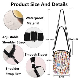 G2TUP Jasmine Crossbody Bag Abu & Jafar & Rajah Gift You Ain't Never Had a Friend Like Me Gift Princess Inspired Shoulder Bag (you ain't CA)