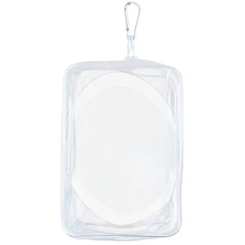 Seimeinoki Plush Pouch, 7.9 inches (20 cm), Transparent Bag, Large Plush Storage Bag, Doll Storage, Pain Bag, Clear Pouch, Push Out Goods, Pouch, Outing, Showing Bag, Carabiner and Plastic Sheet for