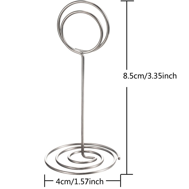 TecUnite 24 Pieces 3.35 Inch Table Number Holder Place Card